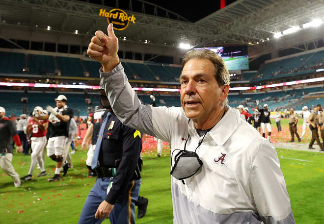 Alabama Crimson Tide head coach Nick Saban. Photo | Getty Images 