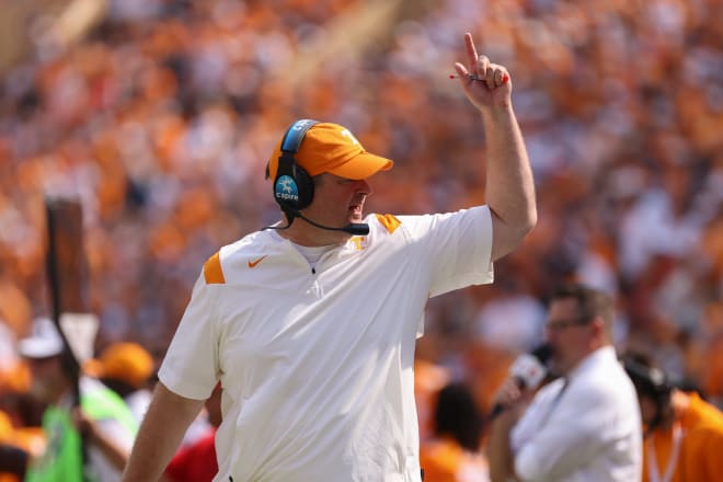 "Did someone say donuts? I'd like a donut." -- Tennessee coach Josh Heupel during the Vols' loss to Pitt.