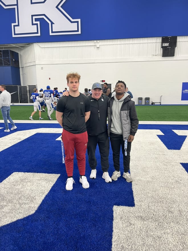 Timmy Emongo (right) on an earlier visit to Kentucky