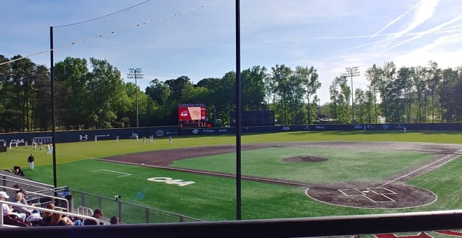 Elon's Latham Park before Tuesday night's game. 