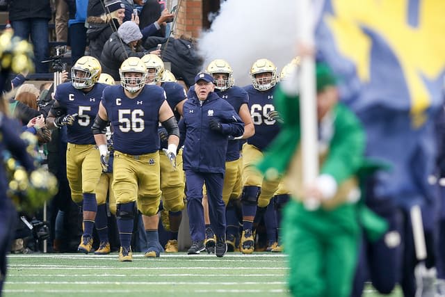 Former Notre Dame Fighting Irish football head coach Brian Kelly