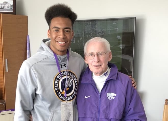 Jayden Russell wraps up his visit to Kansas State.