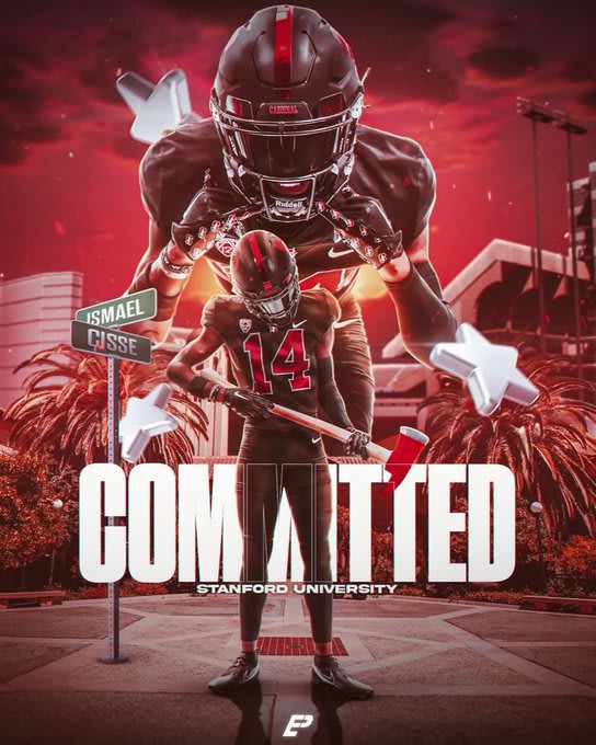 Stanford Football 2023 3star WR Ismael Cisse commits to Stanford