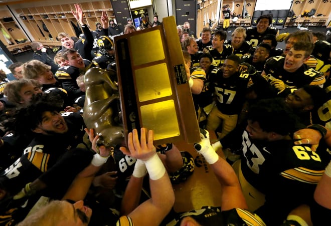 The Heartland Trophy is on the line on Saturday. (Photo: Hawkeyesports.com)