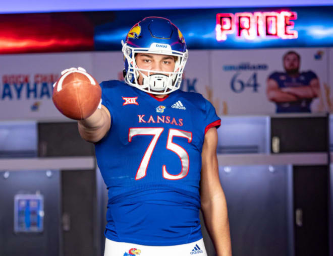 Buhr is being recruited as an offensive lineman by the Kansas coaches