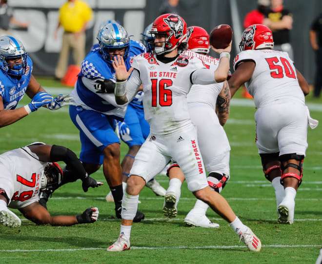 NC State Wolfpack football quarterback Bailey Hockman