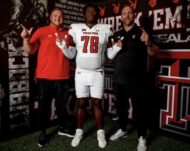 Katy OL Coen Echols on his official visit to Texas Tech 
