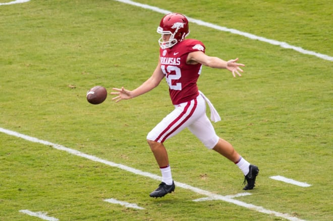 Sam Loy was Arkansas' primary punter in 2019.