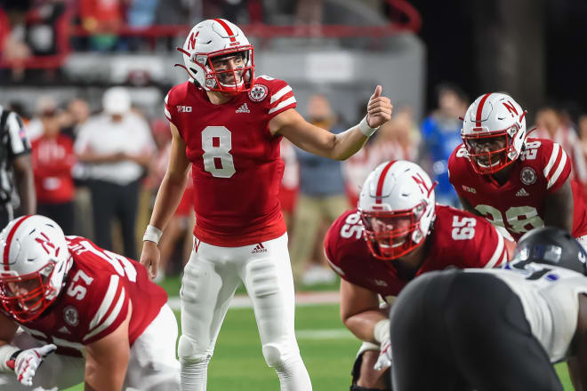 Nebraska quarterback Logan Smothers