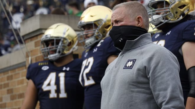 Head coach Brian Kelly travel to Georgia Tech next weekend before the showdown versus No. 1 Clemson.