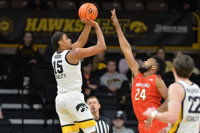 Keegan Murray and Iowa travel to Maryland. (Photo: USA Today Sports)