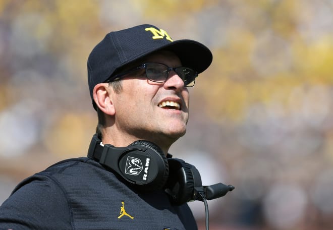 Jim Harbaugh is entering his fourth season as Michigan's head coach. 