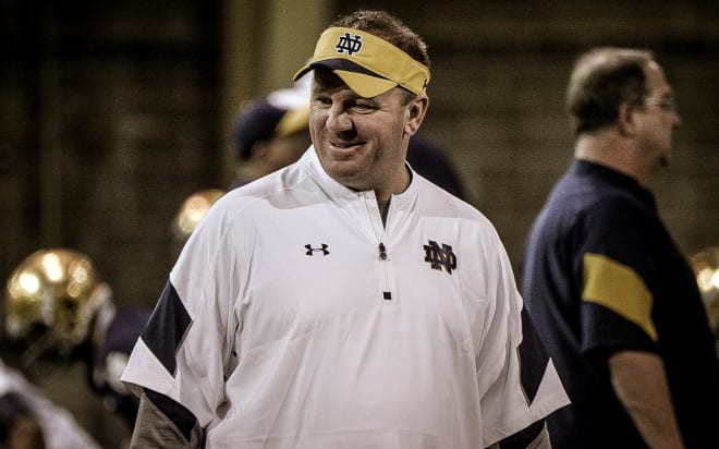 Mike Elko is Notre Dame's first-year defensive coordinator.