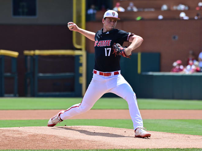 NC State Wolfpack baseball pitcher Sam Highfill