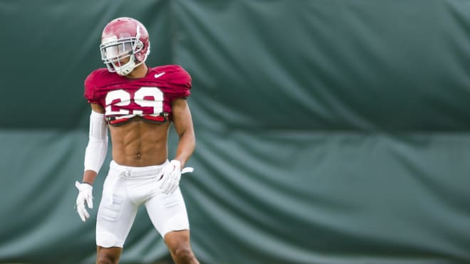 Minkah Fitzpatrick at practice on Wednesday | Photo by Laura Chramer 