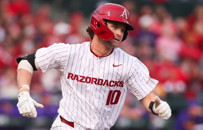 Arkansas 2B Peyton Stovall has been selected in the 2024 MLB Draft.