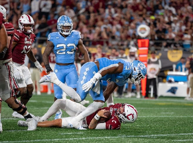 North Carolina's defense stole the show Saturday night in Charlotte in more ways than one.