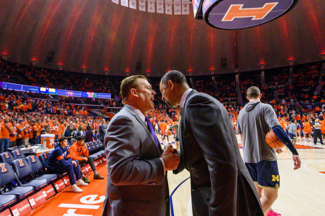 Michigan Wolverines basketball head coach Juwan Howard is set to face off against Illinois' Brad Underwood on Tuesday.