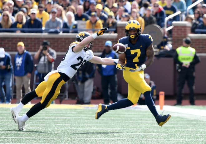 Michigan Wolverines football redshirt sophomore receiver Tarik Black's 211 yards are the third most on the team this season.