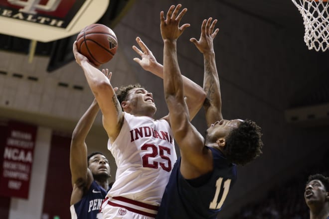 Race Thompson produced 8 points and helped lock down Stevens in the stretch to boost Indiana to the win.