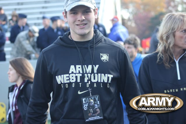 TE Jonathan Hamilton during his unofficial visit to West Point last Saturday