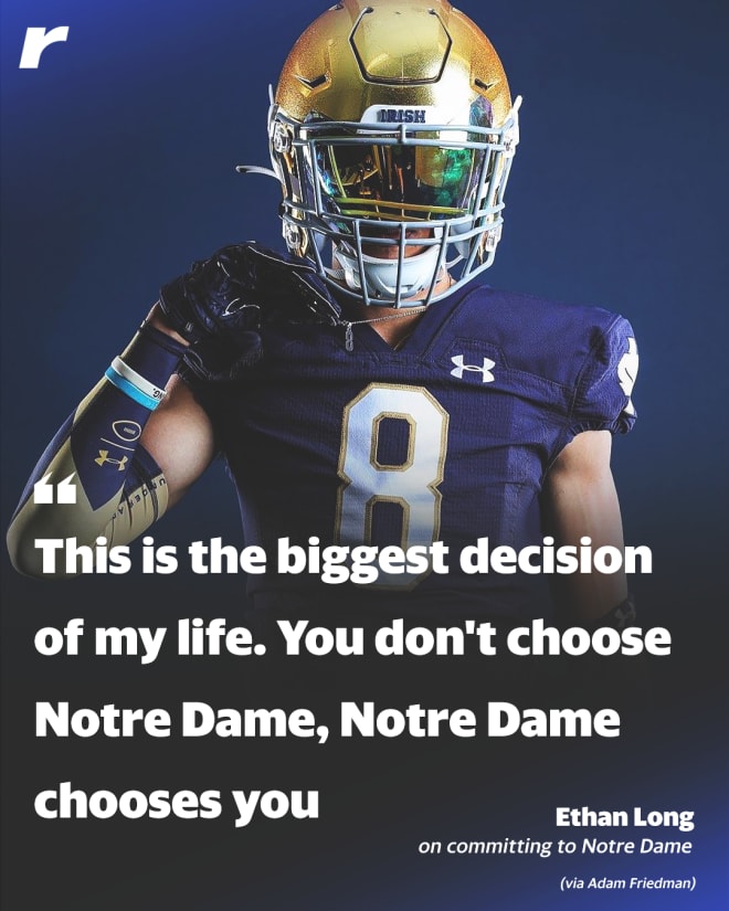 Notre Dame recruiting stays hot with commitment of 2025 S Ethan Long