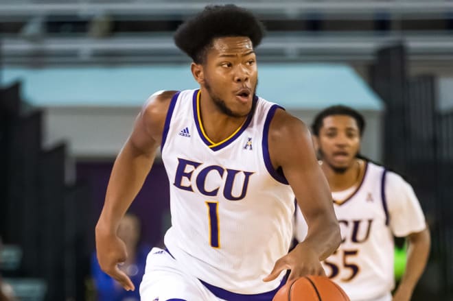 Jayden Gardner scores 15 points and nabbed eight rebounds but ECU falls in Annapolis to Navy 62-57.