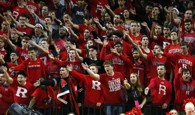 Rutgers fans at the RAC