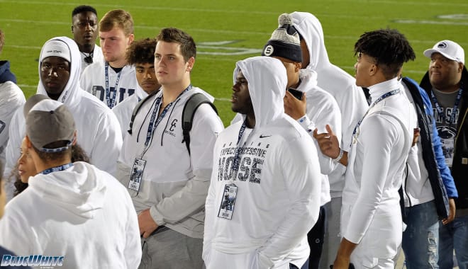 Tengwall was surrounded by a host of Class of 2020 commits during last year's White Out game against Michigan.