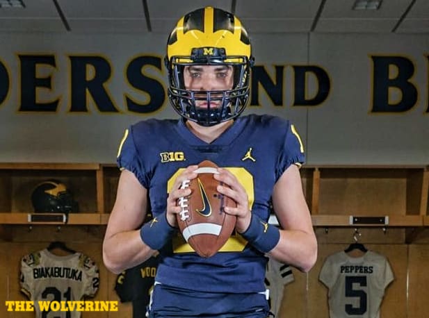 It didn't take long for three-star pro-style quarterback JD Johnson to commit to Michigan after being offered.