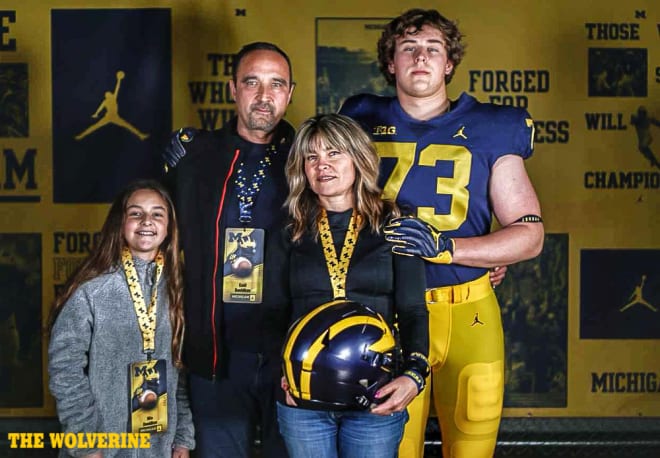 Sophomore offensive tackle David Davidkov had a good day in Ann Arbor and will continue to consider Michigan.
