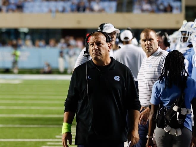 UNC offensive coordinator Phil Longo credits a more physical approach up front for red zone success.