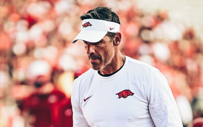 Arkansas OC Dan Enos was fired Sunday.