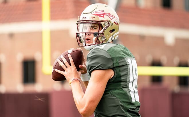 Redshirt freshman quarterback Tate Rodemaker pulled double-duty in Saturday's spring scrimmage.