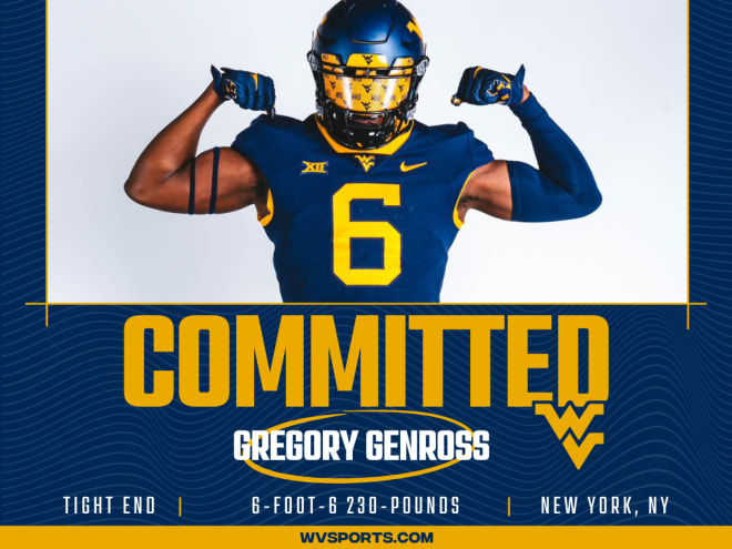 JUCO TE Genross Commits To West Virginia Football - WVSports