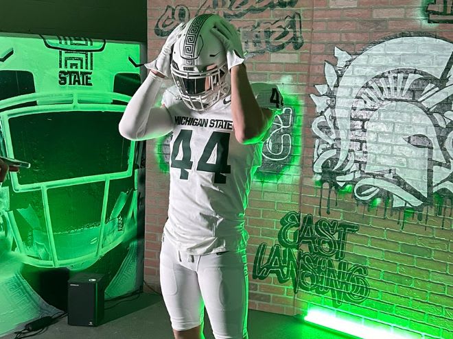 2024 linebacker Brady Pretzlaff on Michigan State official visit