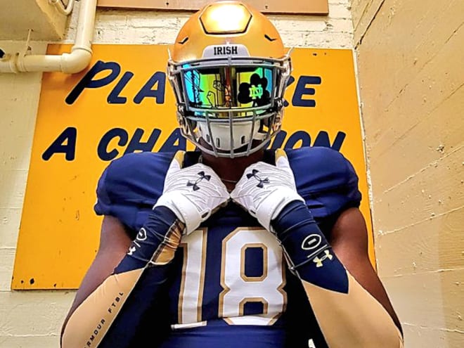 Notre Dame Fighting Irish football recruiting target Jayden Wayne