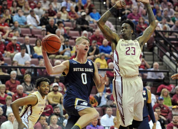 The Seminoles handed sophomore guard Rex Pflueger and the Irish their first ACC loss.