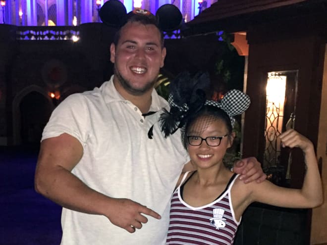 Purdue starting center Kirk Barron's wish for a sibling was fulfilled when Malia, now 12, was adopted from China. "She doesn’t look like us physically, but she’s one of us. She's my sister," Kirk said. "She says she’s Irish and Italian like I am. It’s really cute. It’s awesome. She’s a really cool person." 