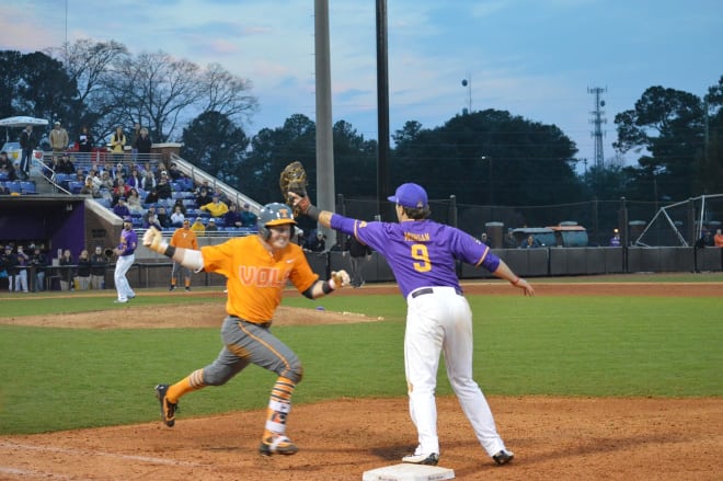 ECU Falls to Tennessee 5-2 in Game Two of the Keith LeClair Classic