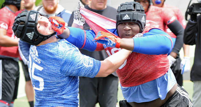DeMatha OL Golden Achumba committed to Penn State Tuesday morning. 
