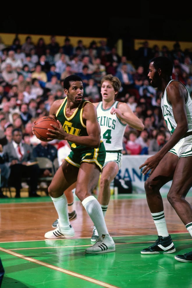 Adrian Dantley scored more points than any Notre Dame alumnus in the NBA and is enshrined in the Naismith Basketball Hall of Fame.