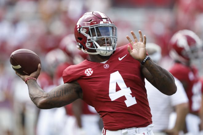 Alabama Crimson Tide quarterback Jalen Milroe. Photo | Butch Dill-USA TODAY Sports