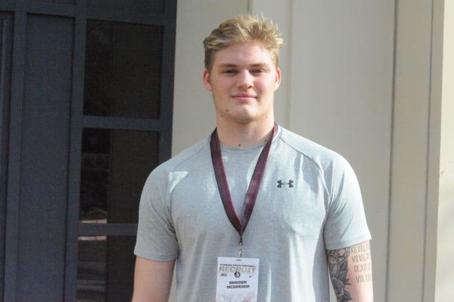 Braiden McGregor visited FSU with his family.