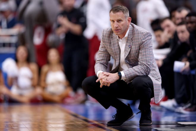 Alabama Crimson Tide head coach Nate Oats during the second half of the NCAA tournament round of sixteen against the San Diego State Aztecs at KFC YUM! Center. Photo | Jordan Prather-USA TODAY Sports