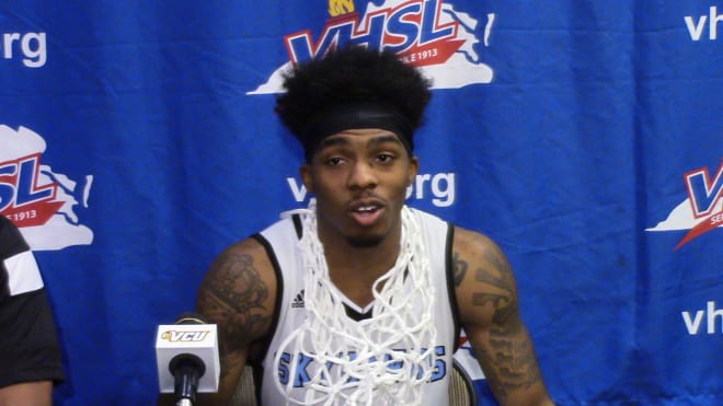 Mario Haskett closed out his Bird career by scoring 20 points in a State Championship victory