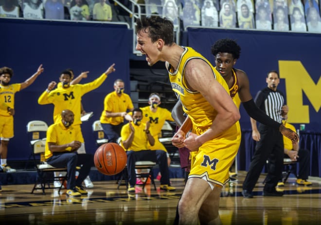 Michigan Wolverines basketball sophomore wing Franz Wagner is third on the team in scoring.