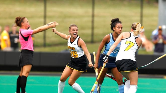 Iowa field hockey knocked off #1 North Carolina last weekend. 