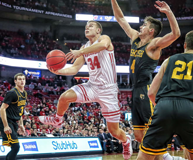 Shooting guard Brad Davison is back for his senior season at Wisconsin. 