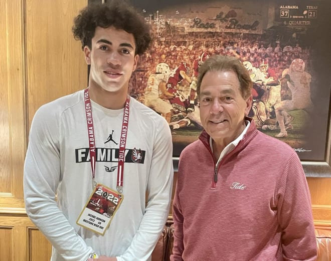 Four-star athlete Jacobe Johnson recently visited Alabama.